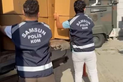 Samsun’da 3 milyon 780 bin kaçak makaron ele geçirildi