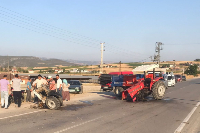 Samsun’da kamyonet ile traktör çarpıştı: 4 yaralı