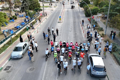 Bursa'da Biber Festivali kapsamında bisiklet yarışı nefes kesti