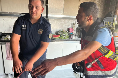 Isparta'da mutfakta çıkan yangın itfaiye ekiplerince söndürüldü