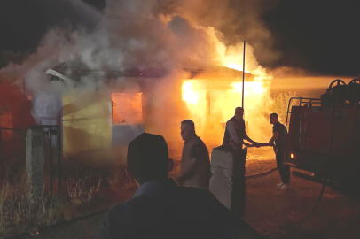 Kütahya Hisarcık’ta bağ evinde korkutan yangın