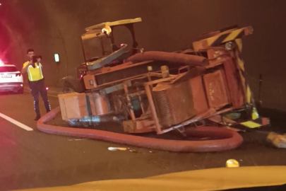 Ordu’da tünelde patoz kazası: Sürücü yaralandı