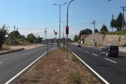 Düzce'de kırmızı ışıkta durmayan sürücülere 2 bin 167 TL cezai işlem uygulandı