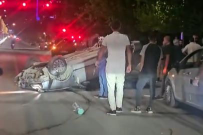 Elazığ'da kontrolden çıkan otomobil takla attı: 1 yaralı