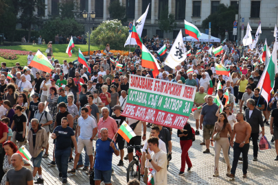 Bulgaristan'da avro karşıtları protesto düzenlendi