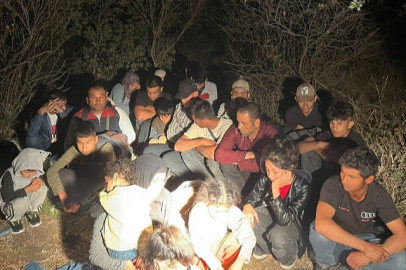 Çanakkale'de 34 düzensiz göçmen yakalandı