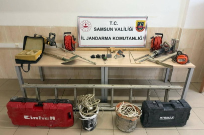 Samsun’da kaçak kazı yapan 6 kişi yakalandı