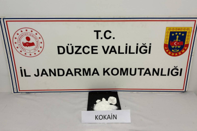 Düzce’de 800 bin TL’lik kokain ele geçirildi