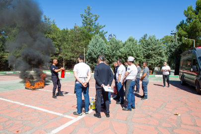Bursa Burfaş tesislerinde yangın tatbikatı
