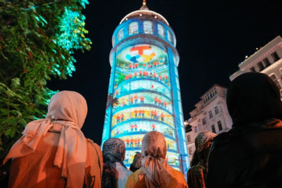 Galata Kulesi TEKNOFEST’in ışığıyla parladı