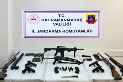 Kahramanmaraş’ta silah ve mühimmat ele geçirildi: 2 kişi tutuklandı