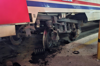 Balıkesir Bandırma'da tren kazası ucuz atlatıldı