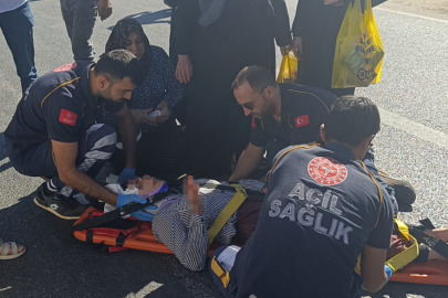 Gaziantep İslahiye'de otomobilin çarptığı yaya yaralandı