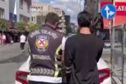 Makas atıp sürücülere hakaret etti: Trafik magandası polisten kaçamadı