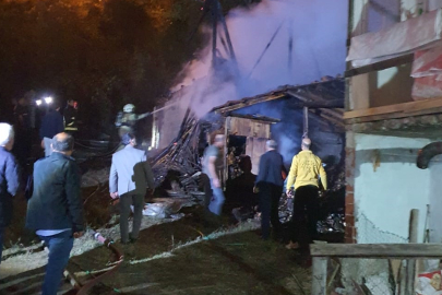 Bursa’da samanlık alev alev yandı