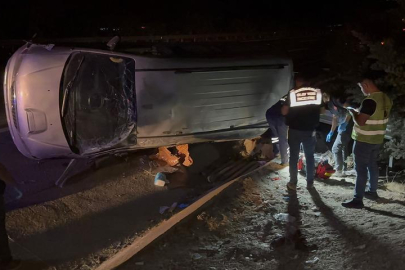 Gaziantep'te feci kaza! Minibüs takla attı: 2 ölü, 8 yaralı