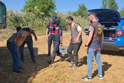 Tekirdağ Malkara'da ekskavatör aküsü çalan 3 şüpheli yakalandı