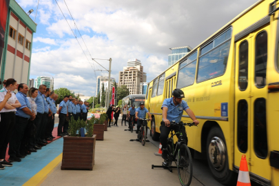 Bursa'da şoförlerle “bisiklet deneyimi” etkinliği