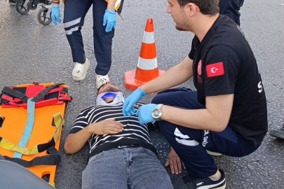 Gaziantep'te minibüsün çarptığı motosikletin sürücüsü yaralandı