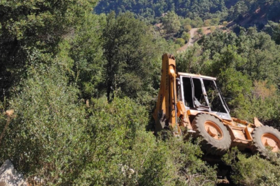 Manisa'da uçurumdan yuvarlanan kepçenin operatörü yaşamını yitirdi