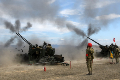 Namlulu hava savunma silahları ile hava hedefleri başarıyla vuruldu