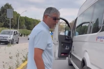 Kocaeli'de trafikte servis şoföründen sürücüye tehdit: "Nefesini keserim"