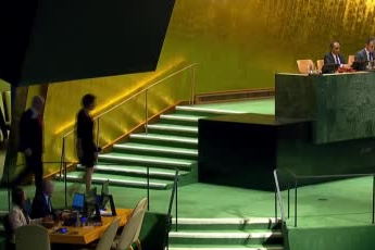 Netanyahu’ya BM’de Gazze protestosu