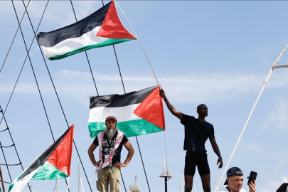 Bursa'da Küresel Sumud Filosu'na destek için yürüyüş düzenlendi