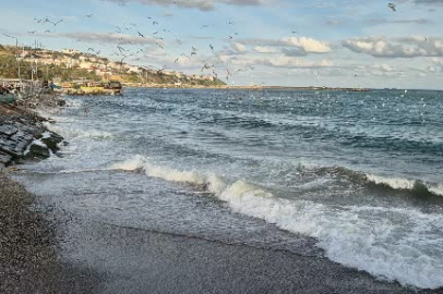 Marmara Denizi'nde poyraz ulaşımı olumsuz etkiledi
