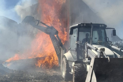 Elazığ’da samanlık yangını