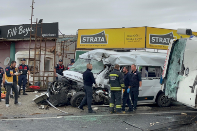 Tekirdağ'da korkunç kaza: 3 ölü, 9 yaralı
