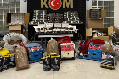 Manisa'da kaçak tütün operasyonu: 9 gözaltı