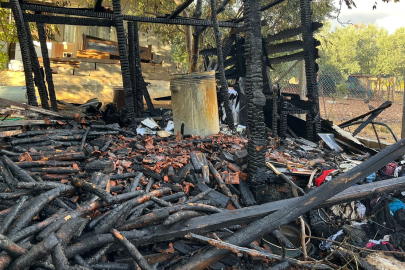 Muğla Menteşe’de evin damında çıkan yangın korkuttu