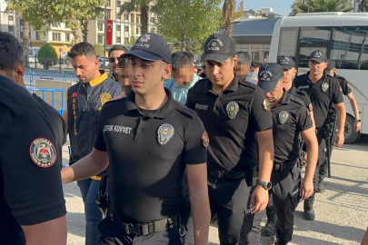 Adıyaman'da muhtarlık kavgasında gözaltına alınan 56 şahıs adliyeye sevk ediliyor