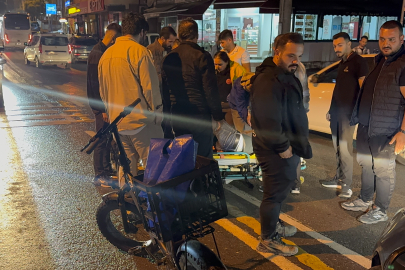 Kocaeli Darıca’da otomobil ile elektrikli bisiklet çarpıştı: 1 yaralı