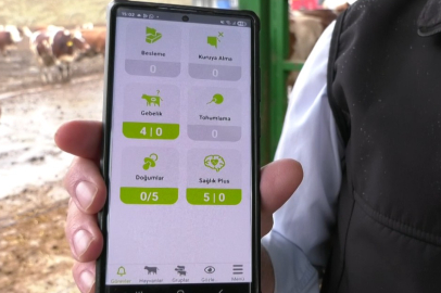 Süt ineklerinin sağlığını yapay zeka ile Bursa'da 24 saat takip ediyorlar