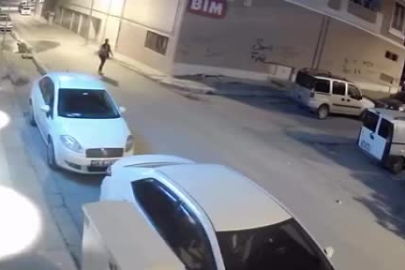 Ankara'da güvenlik kamerasını çaldı, o anlar çalınan kameraya yansıdı