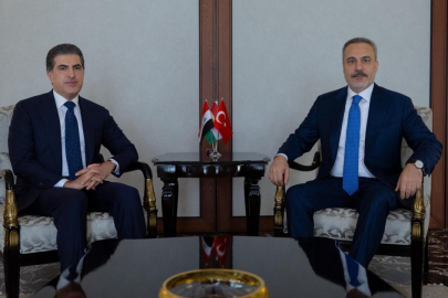 Bakan Fidan, IKBY Başkanı Barzani ile görüştü