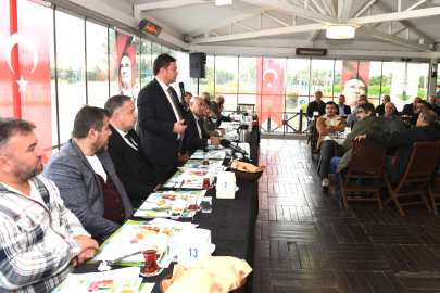 Başkan Aydın Bursa'da amatör spor kulüplerinin başkanlarıyla bir araya geldi