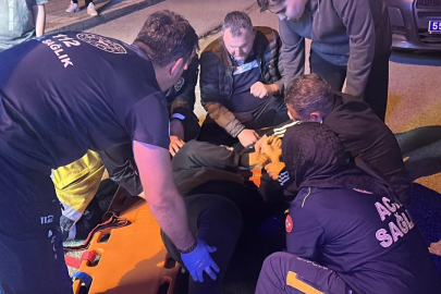 Samsun'da seyir halindeyken motosikletiyle düşen şahıs yaralandı