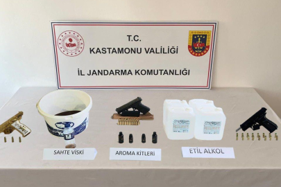 Kastamonu’da sahte alkol operasyonu: 3 gözaltı