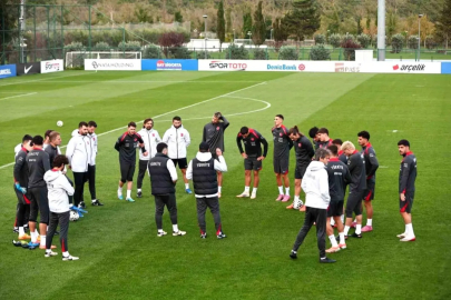 A Milli Takım, Gürcistan maçı hazırlıklarına başladı