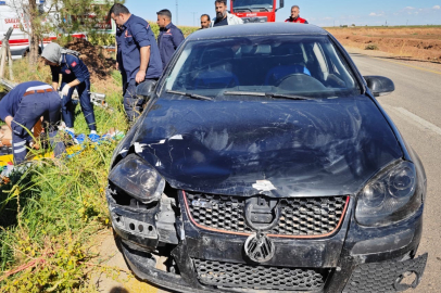 Mardin'de otomobil ile motosikletin çarpıştığı kazada 1 kişi yaralandı