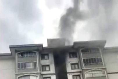 Karabük’te 9 katlı binada çıkan yangın paniğe neden oldu: 5 kişi hastaneye kaldırıldı