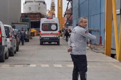 Tersanedeki gemide patlama: 1 ölü 4 yaralı