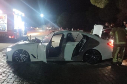 Bursa'da hastane otoparkında yangın! Alev alev yandı...