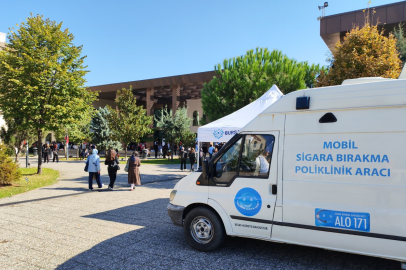 Mobil ekipler Bursalı vatandaşları sigara bırakmaya teşvik ediyor