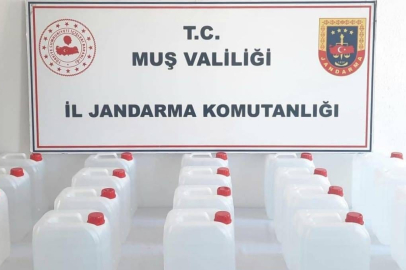 Muş’ta 100 litre etil alkol ele geçirildi