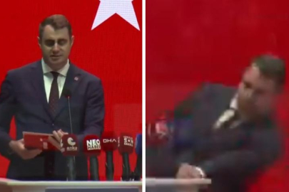 CHP Kongresinde korkutan an! İl Başkan adayı konuşma yaparken bir anda yere yığıldı...