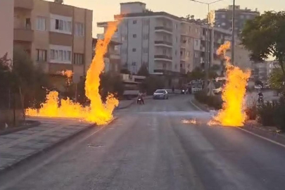 Mersin'de doğal gaz hattında yangın çıktı: 2 yaralı